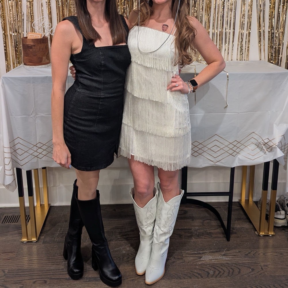 Abercrombie White Fringe Dress